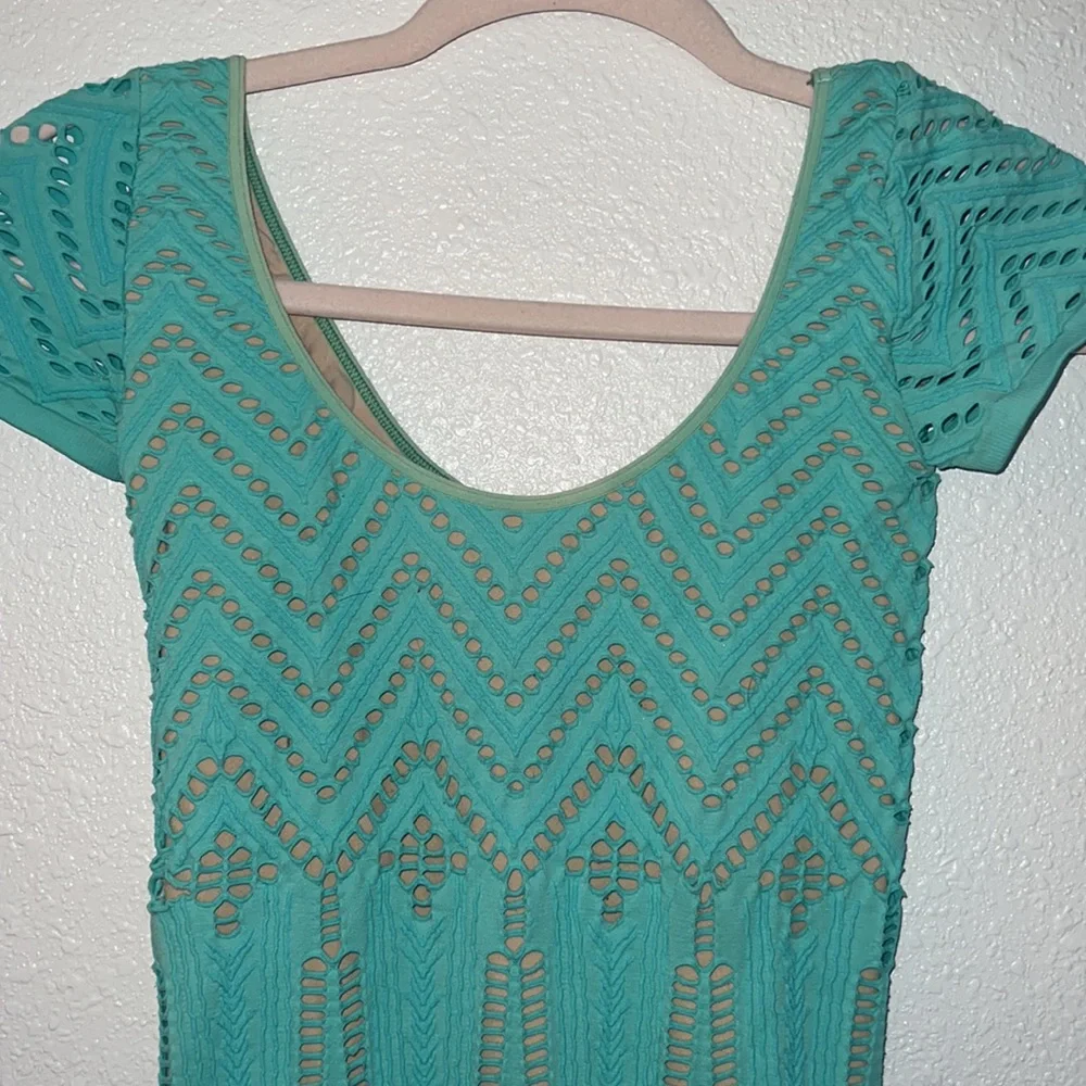 BEBE turquoise dress - Picture 7 of 8